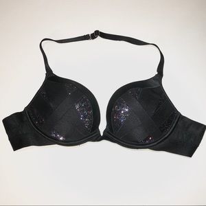 Victoria's Secret Sequin Push-Up Halter Bra 32B